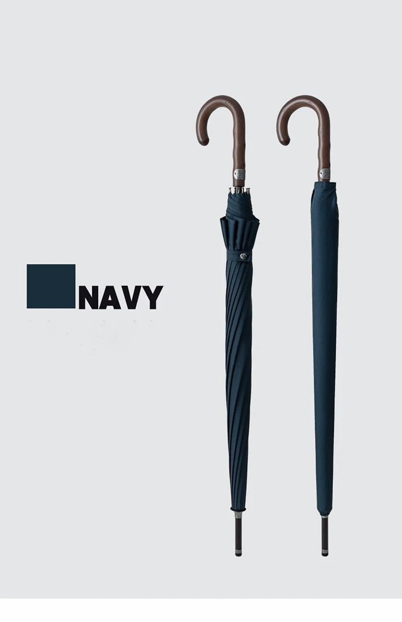 Parachase Windproof Big Umbrella Men Wooden