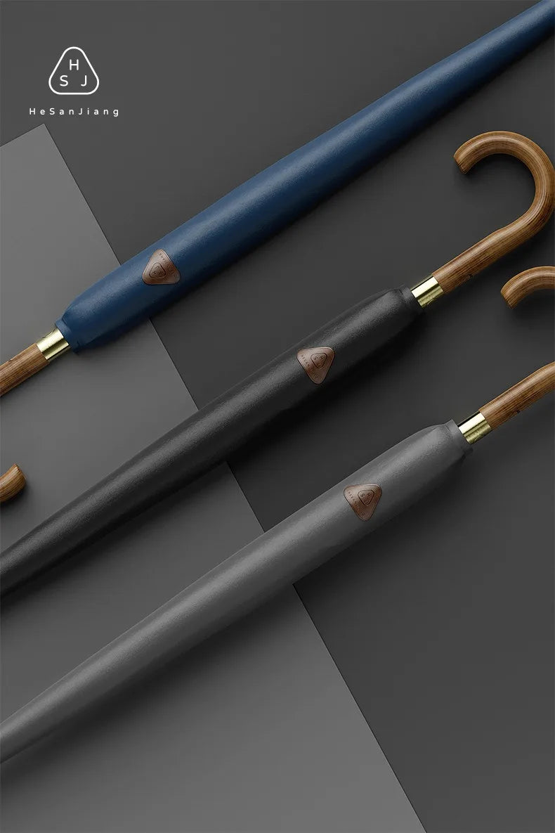 New Wooden Long Handle Luxury Umbrella