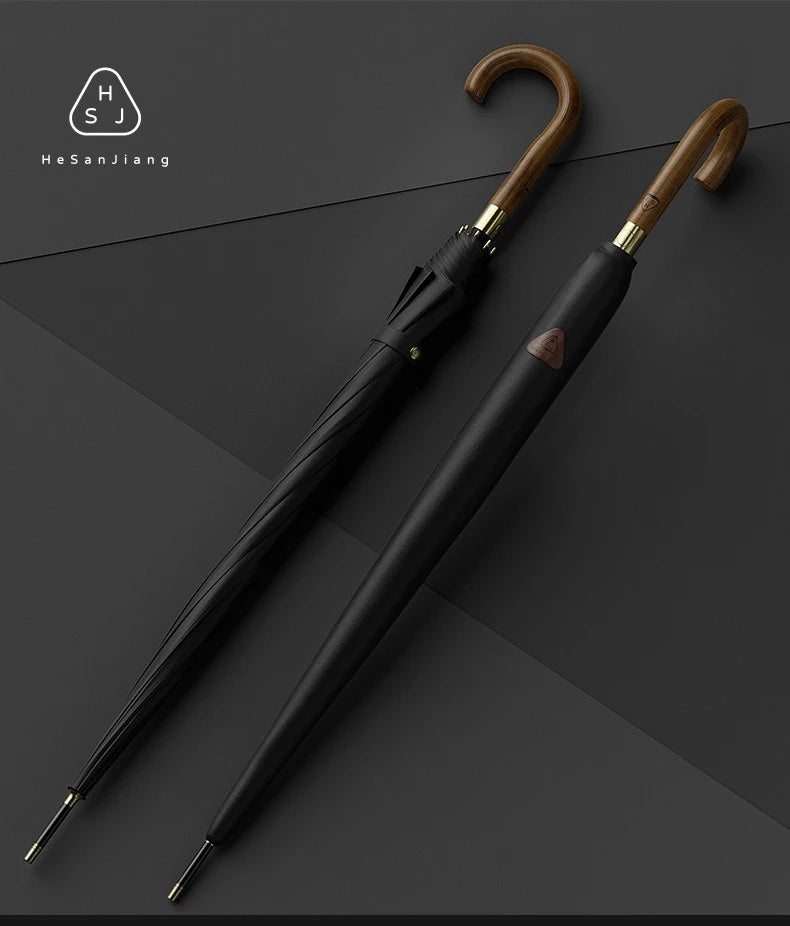 New Wooden Long Handle Luxury Umbrella