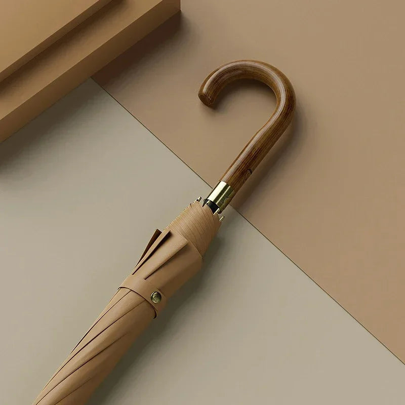 New Wooden Long Handle Luxury Umbrella