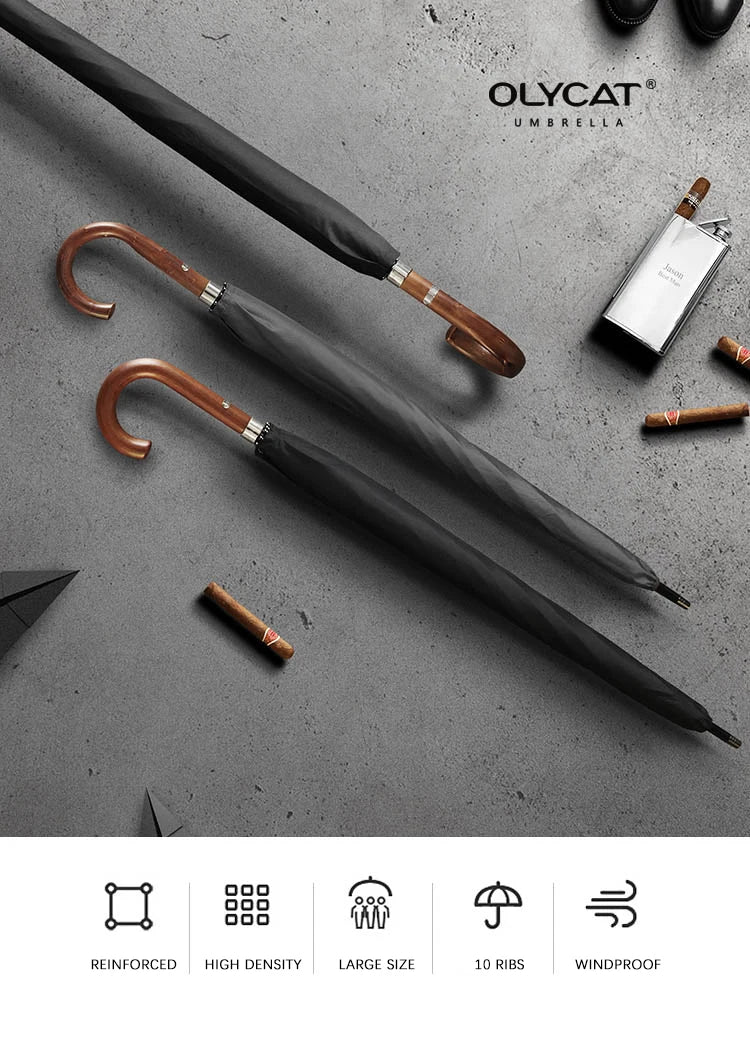 OLYCAT Big Long Umbrella Men Business
