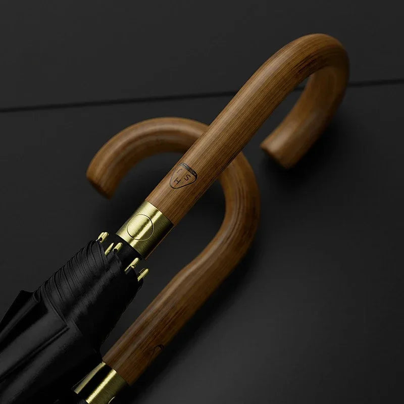 New Wooden Long Handle Luxury Umbrella