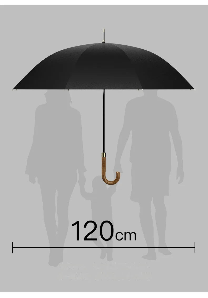 New Wooden Long Handle Luxury Umbrella