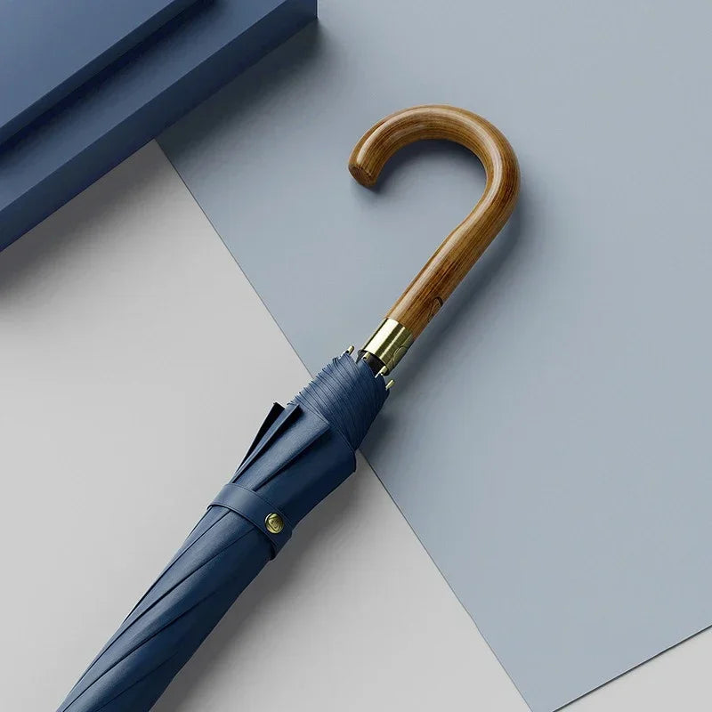 New Wooden Long Handle Luxury Umbrella