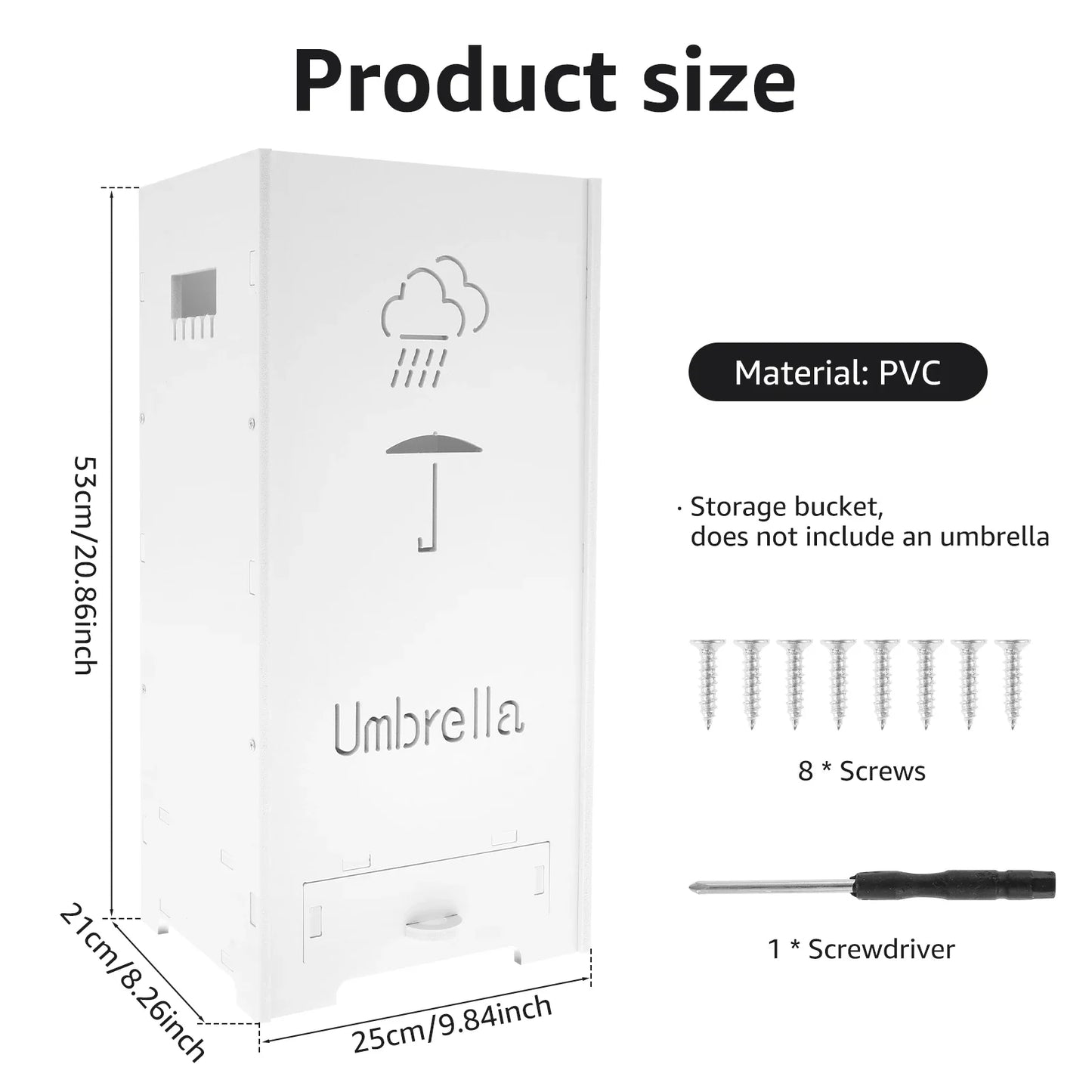 Large Capacity Umbrella Stand PVC