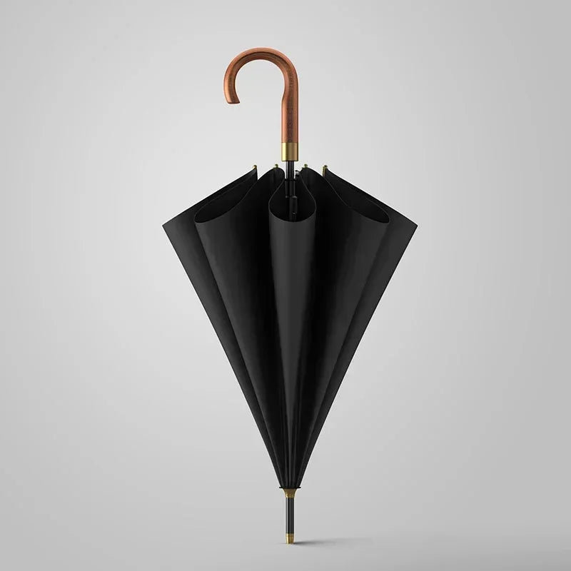 Wooden Long Umbrella Men Business Vintage