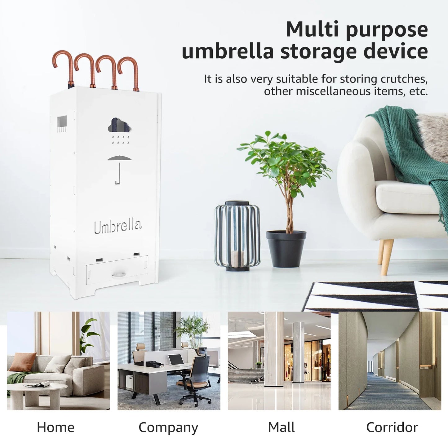 Large Capacity Umbrella Stand PVC