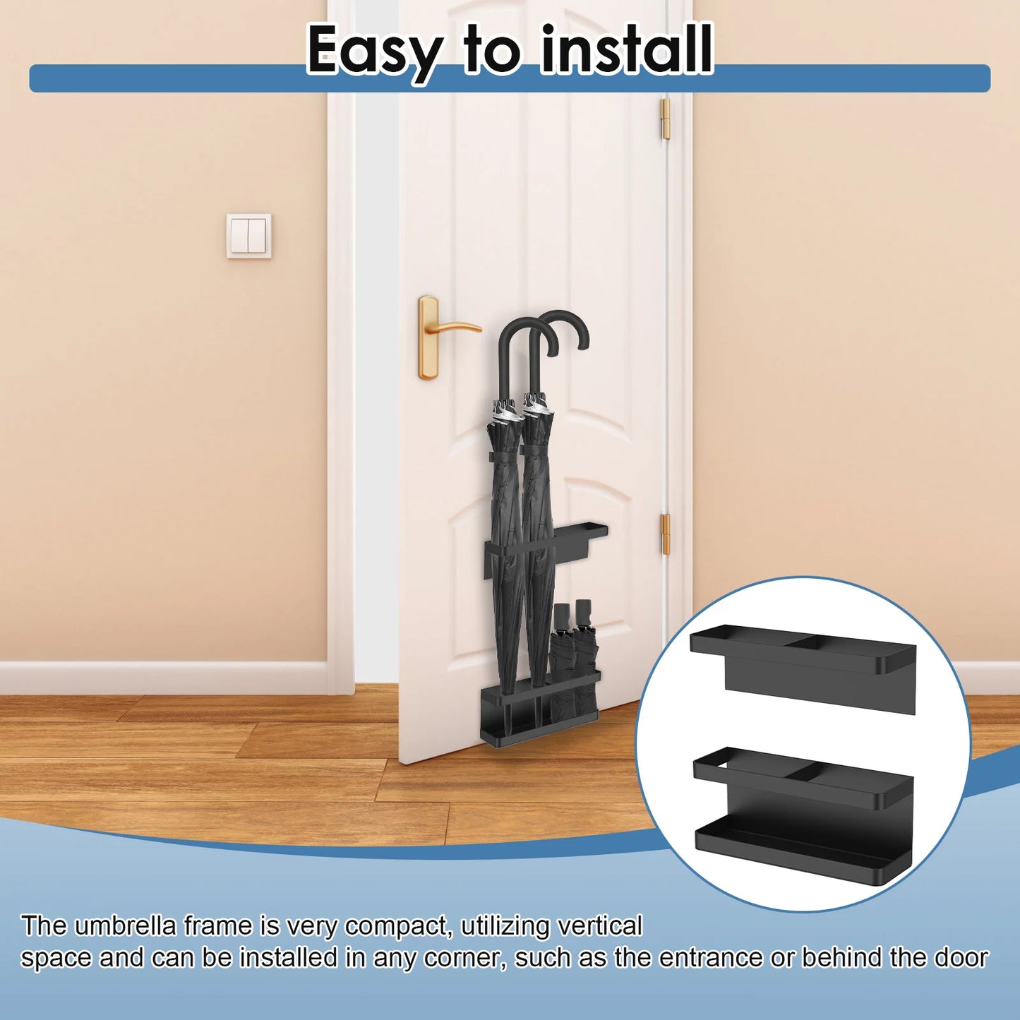 Wall Mounted Umbrella Carbon Steel Stand