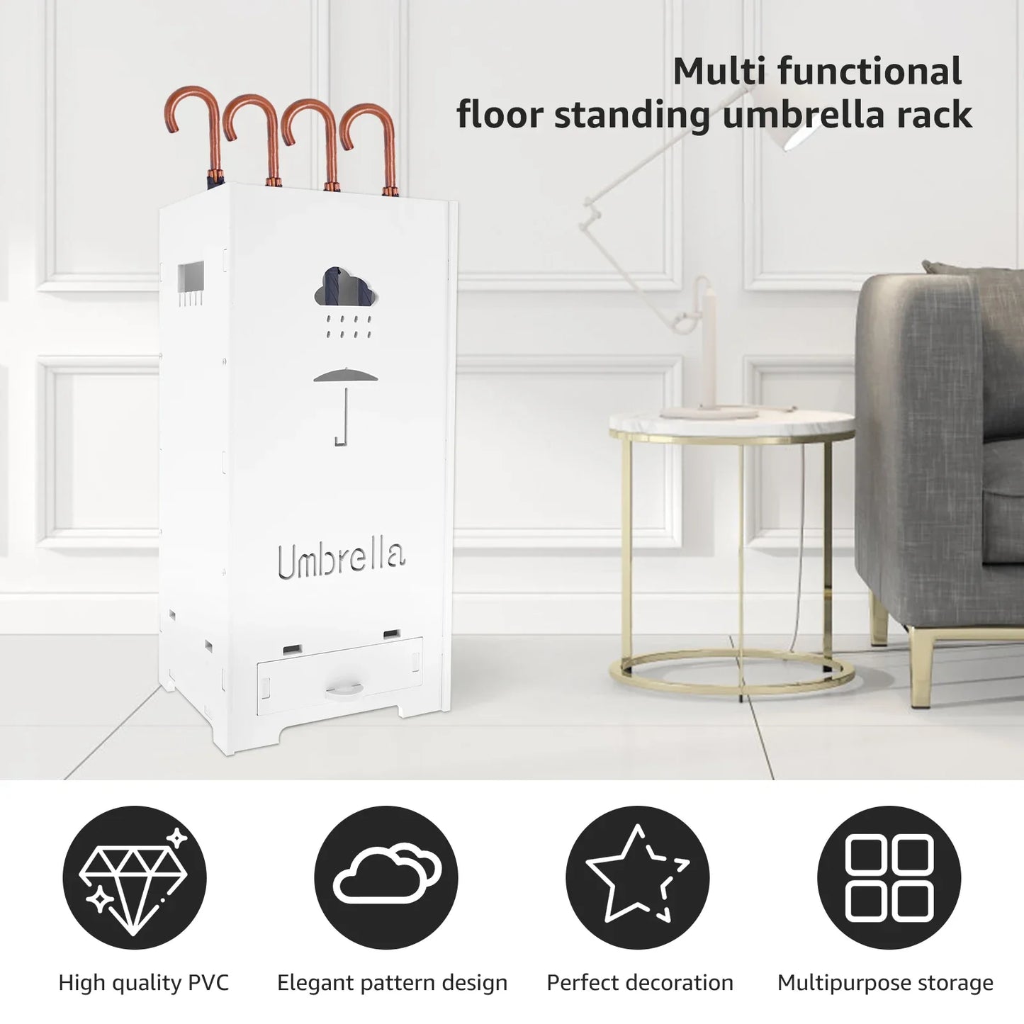 Large Capacity Umbrella Stand PVC