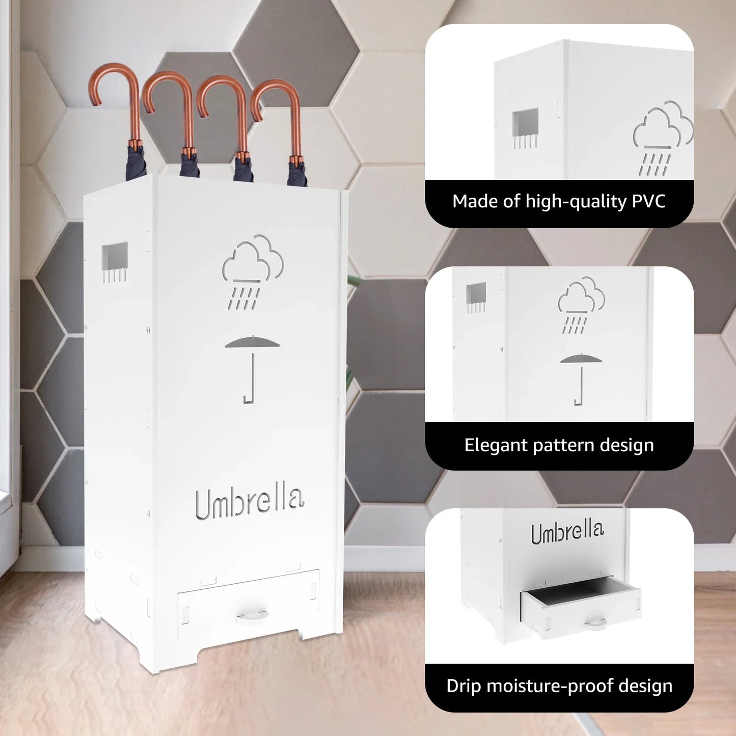 Large Capacity Umbrella Stand PVC