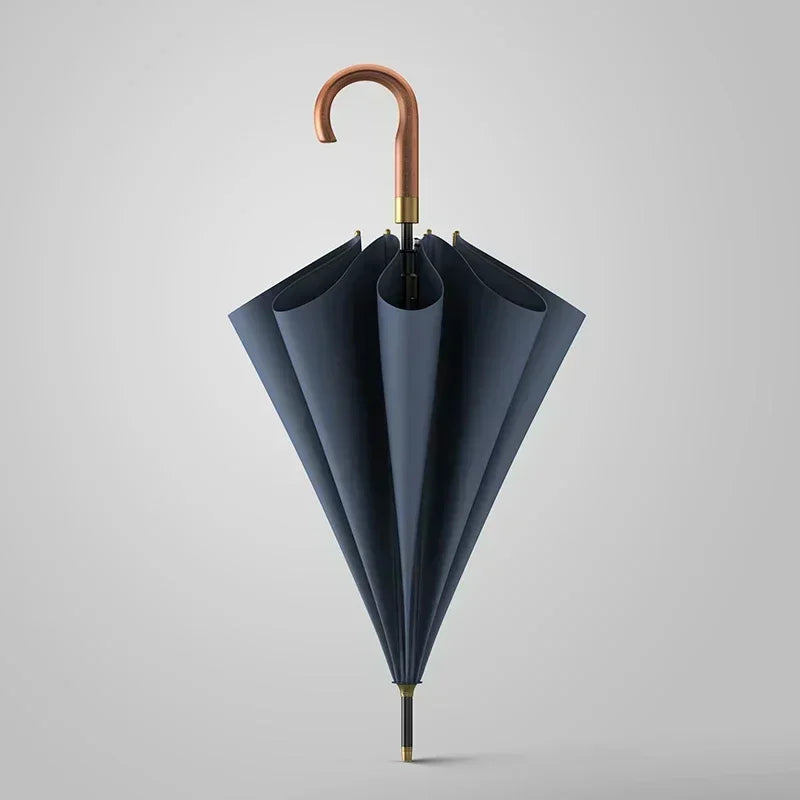 Wooden Long Umbrella Men Business Vintage