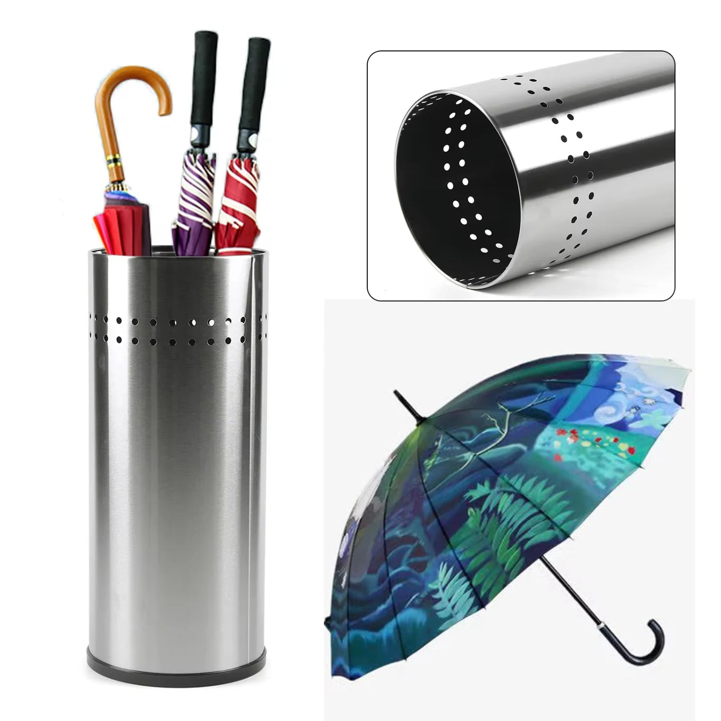 Stainless Steel Umbrella Holder for Walking Canes