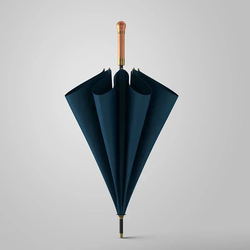 Wooden Long Umbrella Men Business Vintage