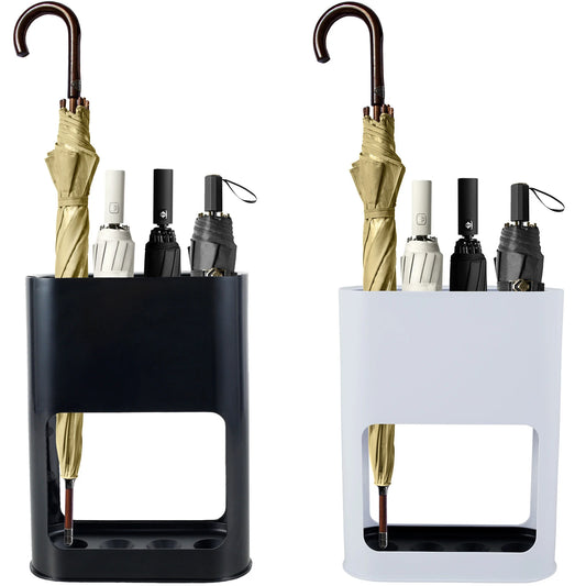 Plastic Umbrella Rack with Removable Tray – Home & Office