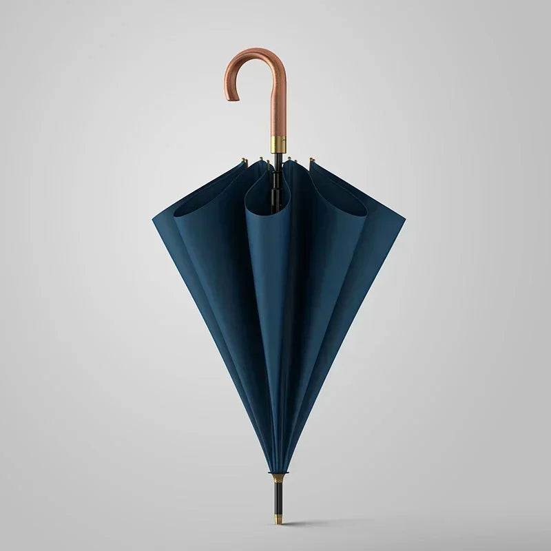 Wooden Long Umbrella Men Business Vintage